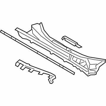 Toyota 55708-0R050 LOUVER Sub-Assembly, Cow