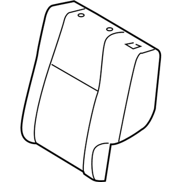 Toyota 71078-35890-B1 Rear Seat Back Cover, Left (For Separate Type)