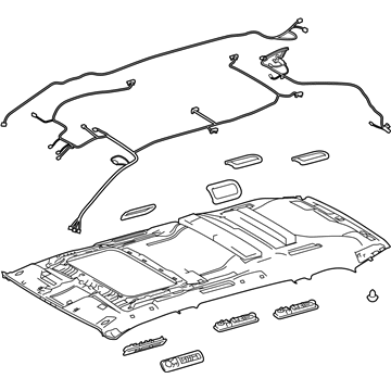 Toyota 63300-0EB80-A0 HEADLINING Assembly, Roof