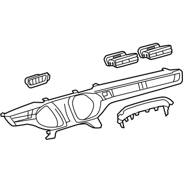 Toyota 55410-07040-C0 Panel Assembly, Instrument