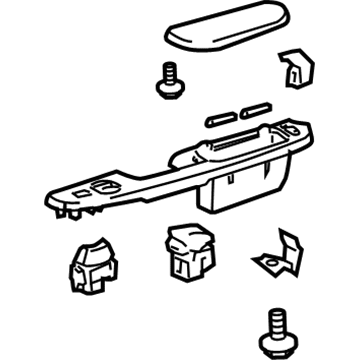 Toyota 74240-AE053-E0 Panel Assy, Front Door Armrest Base, LH