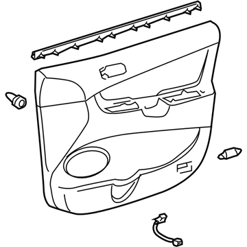 Toyota 67620-AE012-E1 Board Sub-Assy, Front Door Trim, LH