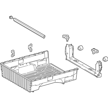 Toyota 65100-04520 Floor Assembly, Rr