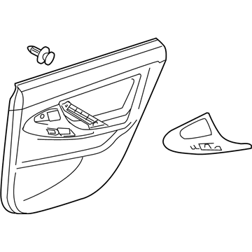 Toyota 67630-06631-E2 Board Sub-Assy, Rear Door Trim, RH