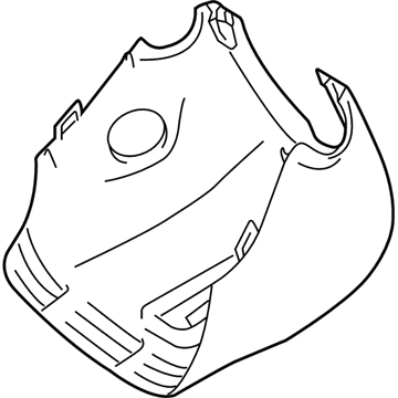 Toyota 45287-0R060-C0 Cover, Steering Column