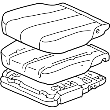 Toyota 71410-06080-A0 Lower Seat Assembly