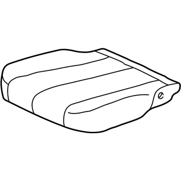 Toyota 71071-AA310-A0 Front Seat Cushion Cover, Right(For Separate Type)