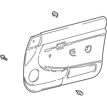 Toyota 67610-04040-E0 Board Sub-Assy, Front Door Trim, RH