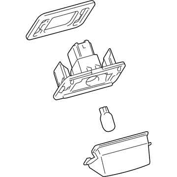 Toyota 81270-06031 Lamp Assembly, License Plate