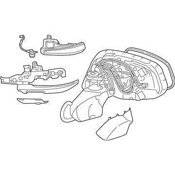 Toyota 87910-42K90 Mirror Assembly