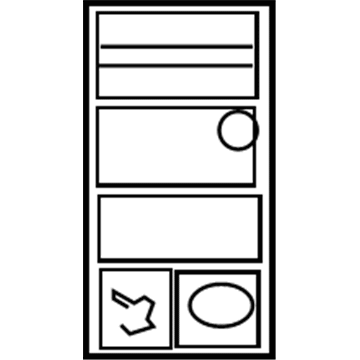 Toyota 74544-08120 Caution Label