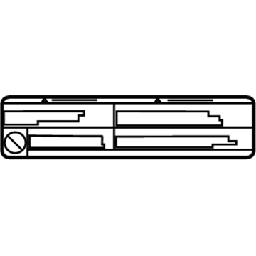 Toyota 74528-0T010 Caution Label