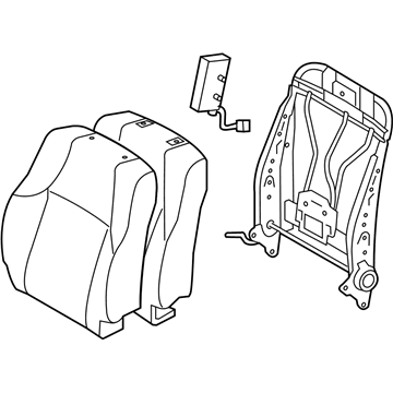 Toyota 71440-35A40-B5 Seat Back Assembly