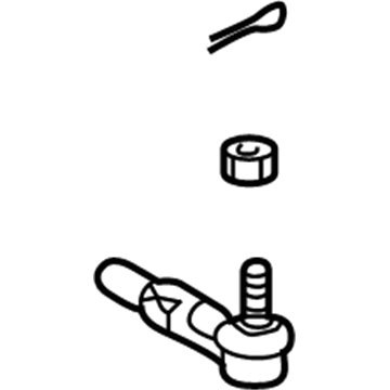 Toyota 45046-19206 Tie Rod End Sub-Assembly, Left