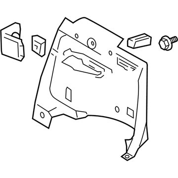 Toyota 64730-48040-B0 Lower Quarter Trim