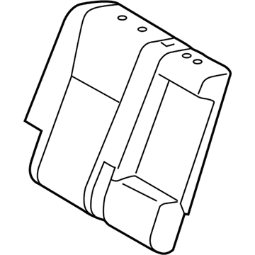 Toyota 71077-0E121-B1 Rear Seat Back Cover, Right (For Separate Type)