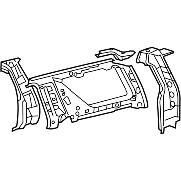 Toyota 61704-35905 Panel Sub-Assy, Quarter, Inner LH