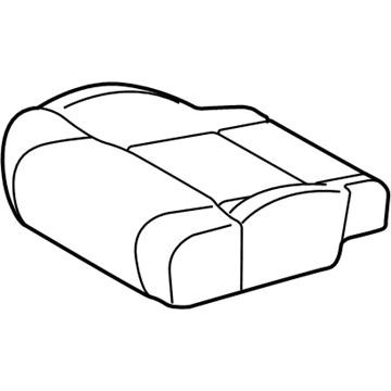 Toyota 71072-0C502-E1 Front Seat Cushion Cover, Left(For Separate Type)