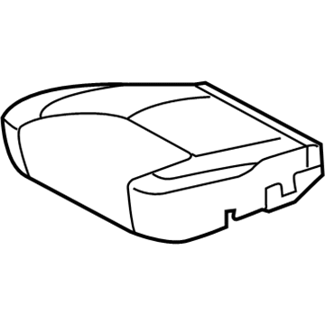 Toyota 71072-AE070-B2 Front Seat Cushion Cover, Left(For Separate Type)