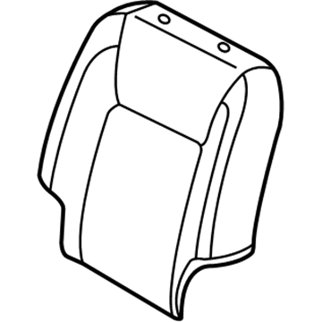 Toyota 71074-AE250-B0 Front Seat Back Cover, Left(For Separate Type)