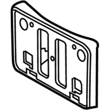 Toyota 75101-06070 License Bracket