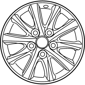 Toyota 42611-06640 Wheel, Alloy