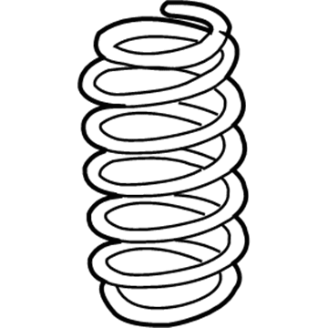 Toyota 48231-02C90 Spring, Coil, Rear