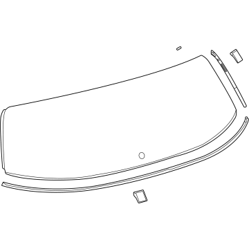 Toyota 68105-08070 Lift Gate Glass