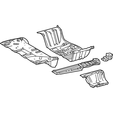 Toyota 58301-42330 PAN SUB-ASSY, RR FLO