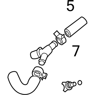 Toyota 16267-28080 Hose & Tube Assembly