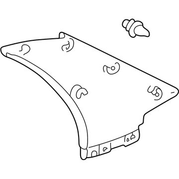 Toyota 62480-52040-B1 Garnish, Roof Side, Inner LH