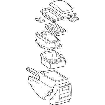 Toyota 58901-60231-A0 Console Assembly