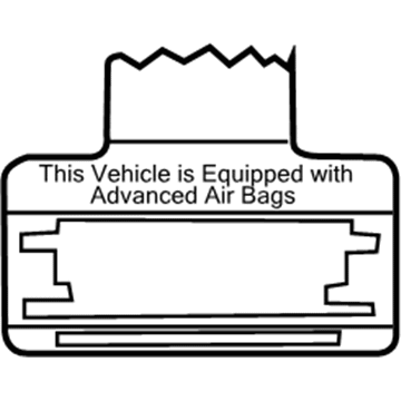 Scion 74599-48020 Air Bag Label