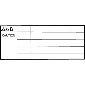 Scion 16793-0V010 Info Label