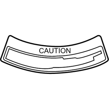 Scion 42668-12070 Spare Tire Label