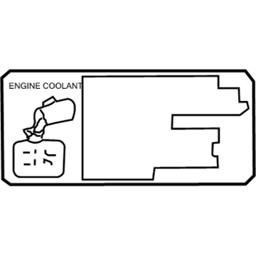 Scion 11296-27020 Engine Info Label