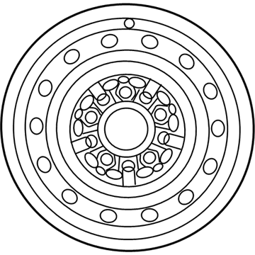 Toyota 42611-06030 Wheel, Steel