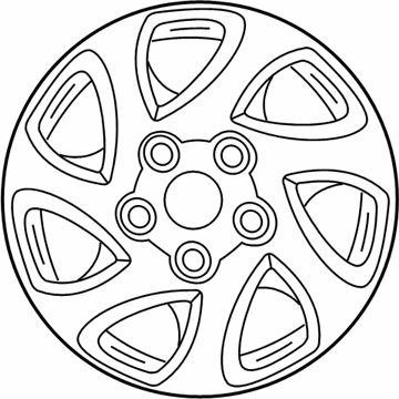 Toyota 42611-06120 Wheel, Disc