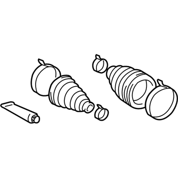 Toyota 04427-0C020 Front Cv Joint Boot Kit