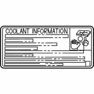 Toyota 11285-10040 Info Label