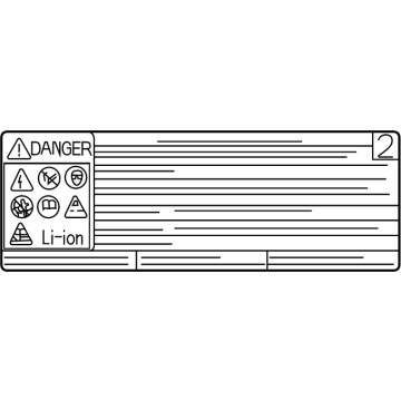 Toyota G9569-47110 Battery Label