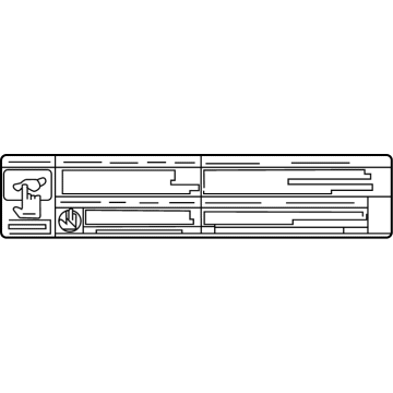 Toyota 74528-0E020 Caution Label