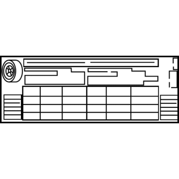 Toyota 42661-42D70 Tire Pressure Label