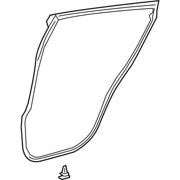 Toyota 67871-F4010 WEATHERSTRIP, Rear Door