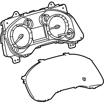 Toyota 83800-0CR91-RP Meter Assembly, Combination