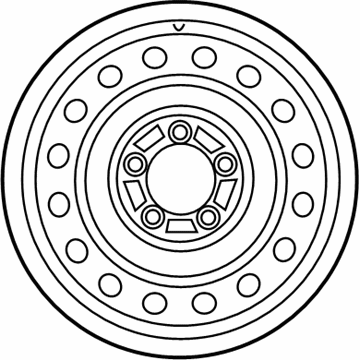 Toyota 42601-0C060 Wheel, Spare