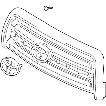 Toyota 53100-0C130-B0 Radiator Grille Sub-Assembly