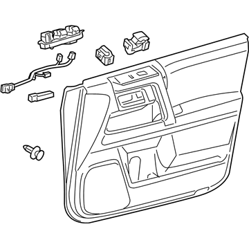 Toyota 67610-35C70-C0 Panel Assembly, Front Door
