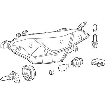 Toyota 81150-02E60 Driver Side Headlight Assembly