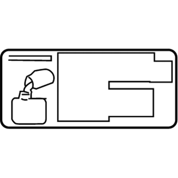 Toyota 11296-27020 Info Label